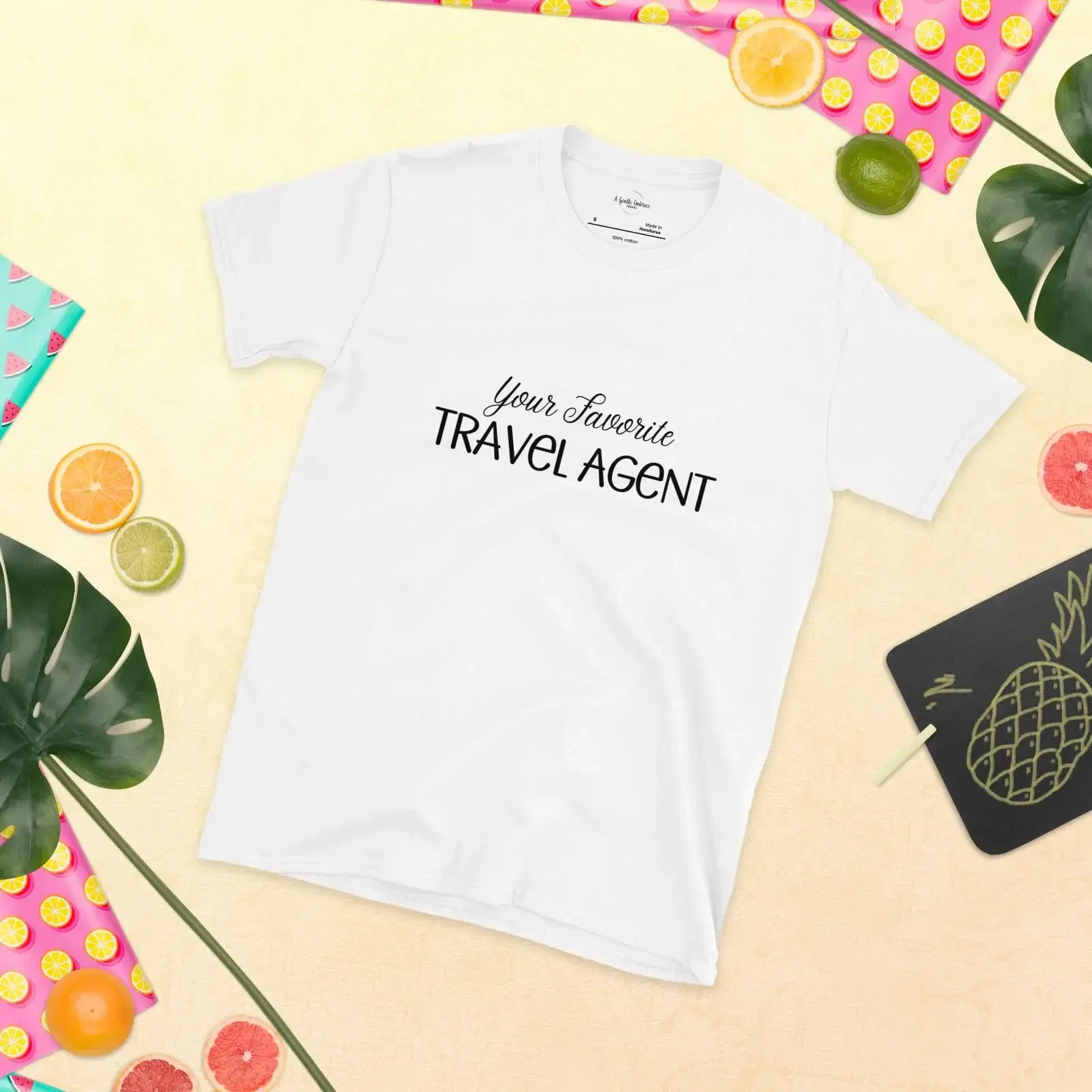Your Favorite Travel Agent  T Shirt vintage Washed Unisex Casual Versatile homme Stylish Soft Top For Everyday Wear fashion
