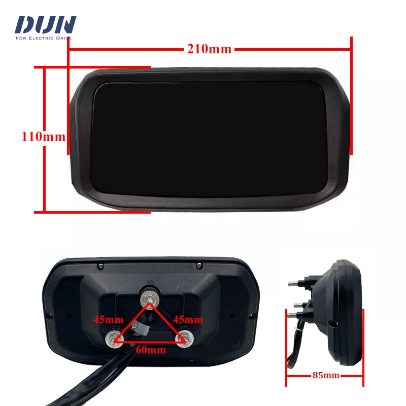 48V 60V 72V 84V 96V 108V KMH/MPH One-LIN Speed Sensor LCD Speedometer Display for Electric Scooter Motorcycle