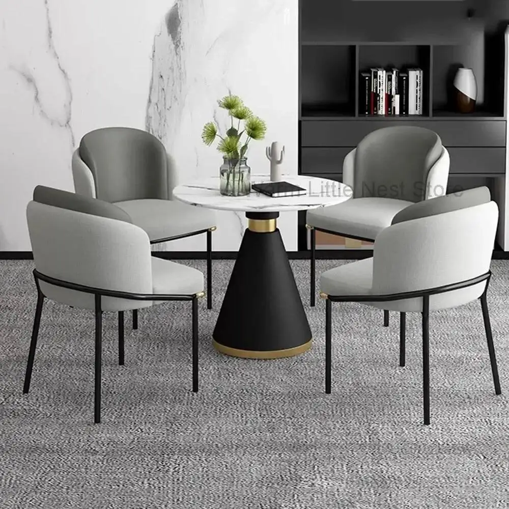 Designer Nordic Dining Chairs Mid Century Unique Cheap Feeding Dining Chairs Comfortable Waiting Sillas Para Comedor Furniture