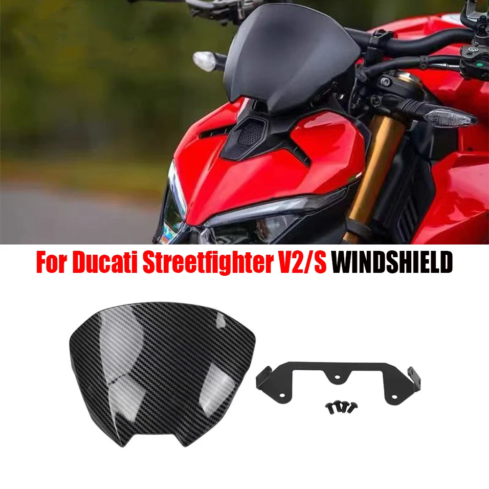 

NEW FOR STREETFIGHTER V2 V2S 2025-2026 ﻿Motorcycle Front Screen Windshield Fairing Deflector Bracket Windscreen Deflector Parts