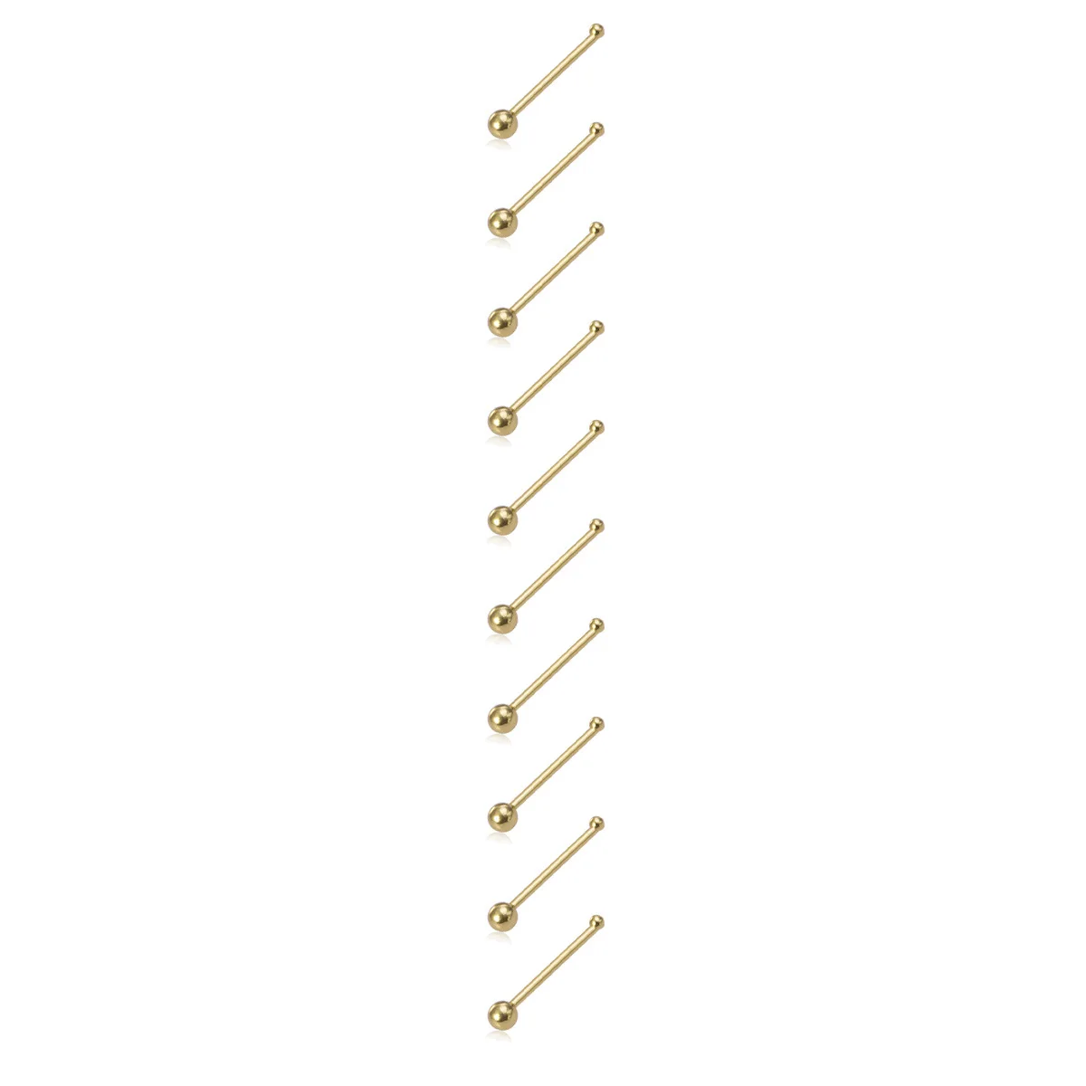 10pcs Nose Stud Rings for Women & Men, Body Piercing Jewelry
