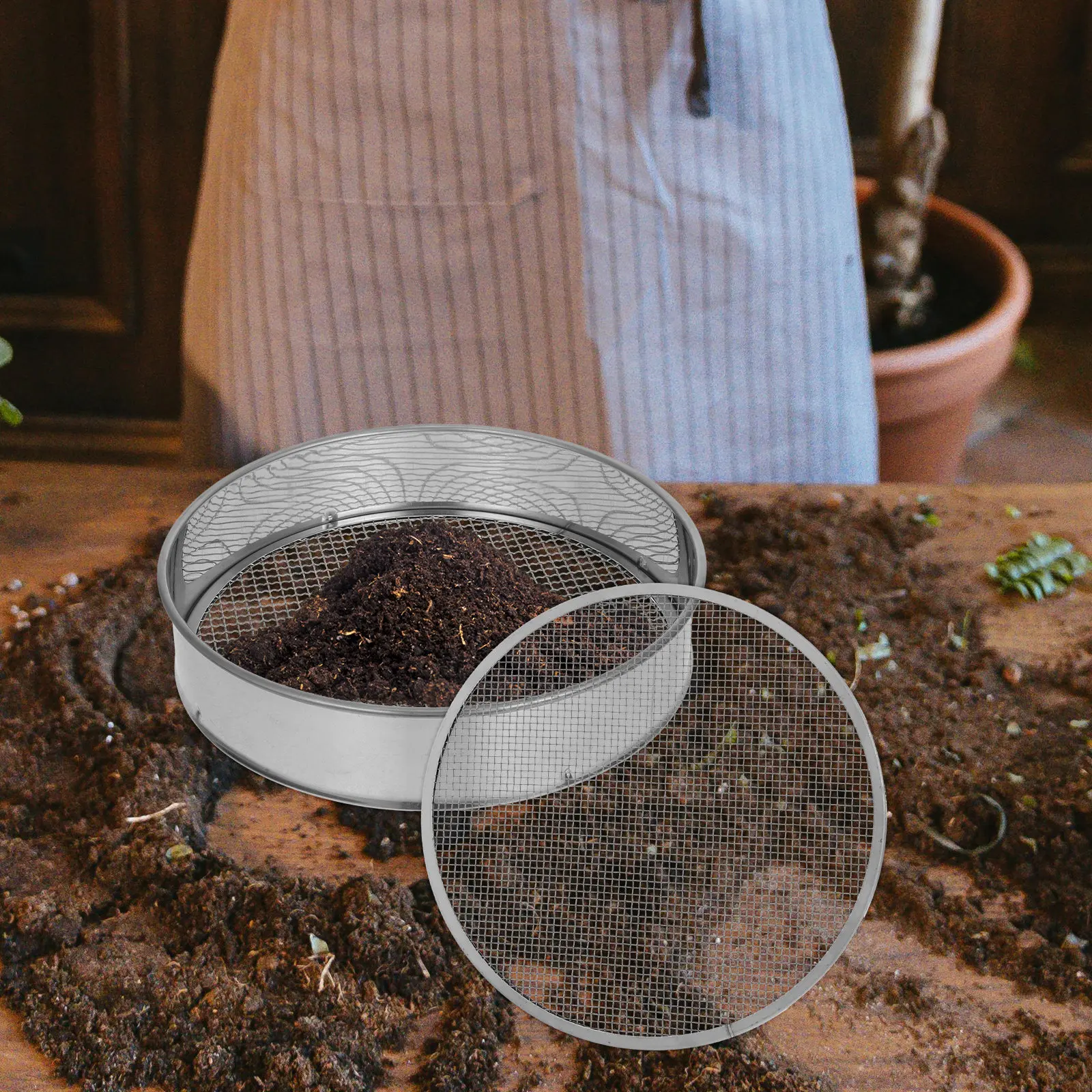 1Set Multi-Use Garden Soil Sie - đánh giá và giá Garden Sieve Soil