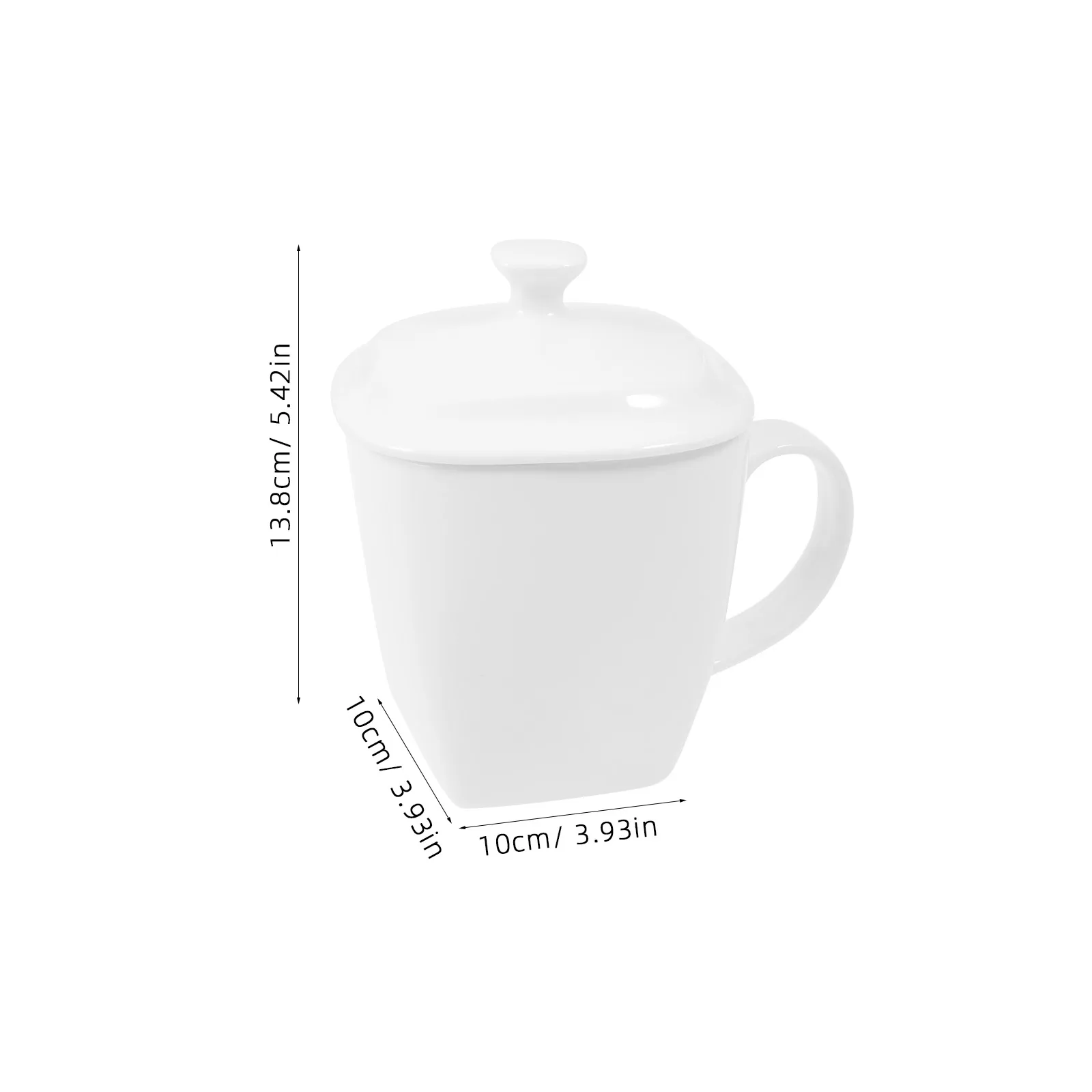 

Eco-Friendly Pure White Ceramic Mug 501-600ml Bone China Coffee Tea Cup Ergonomic Handle Exquisite Pattern Gift for Special
