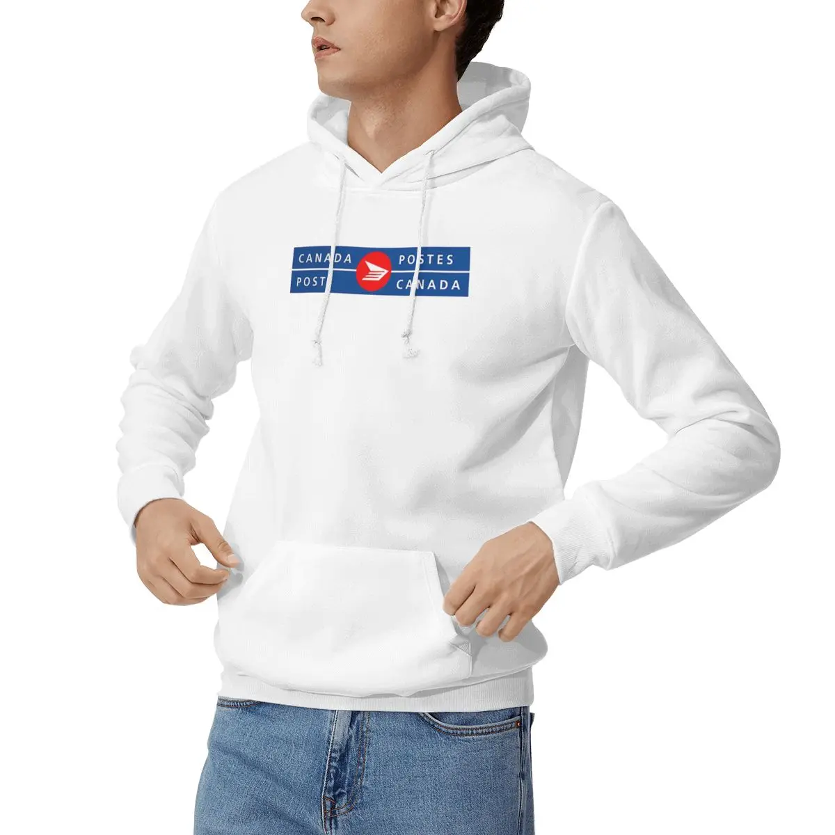 Canada Post Logo Billingual Hoodies Men Women Casual Pullover Sweatshirt Fashion Long Sleeve Streetwear Autumn Winter