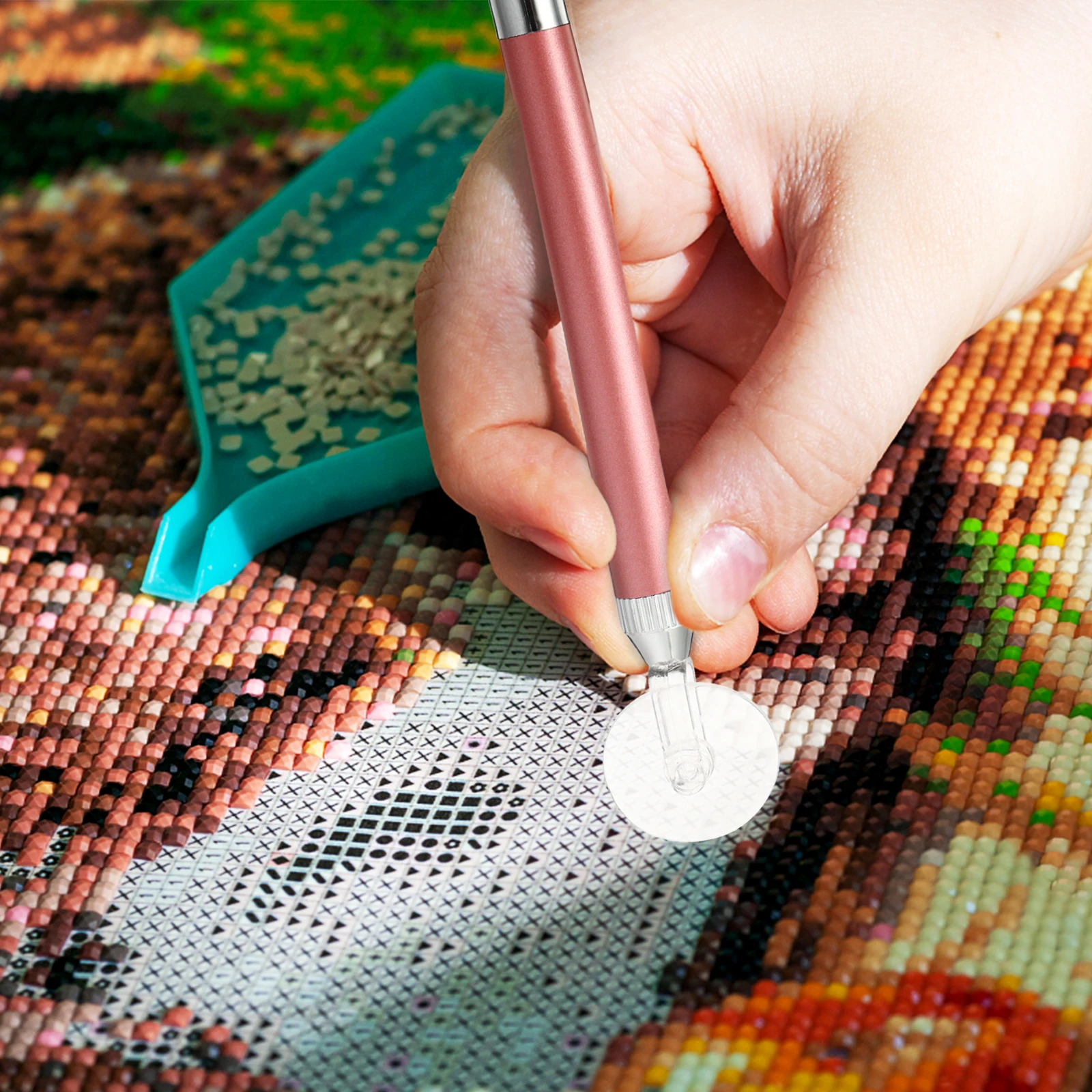 

3Pcs Luminous Pen for Nail Art Diamond Picture Wheel Tool Bright Light Design Roller Tip Diamond Picture Wheel Pen