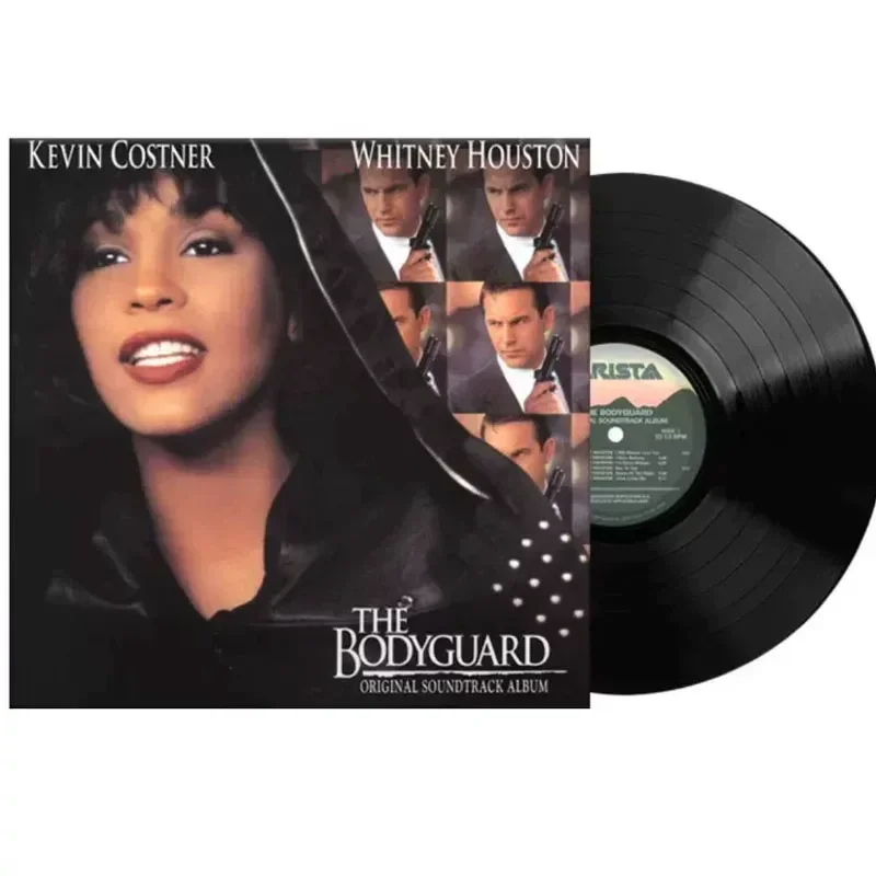 

Authentic Whitney Houston Bodyguard Movie Soundtrack LP Vinyl Record for Fans of 90s Soundtracks and Classic R&B