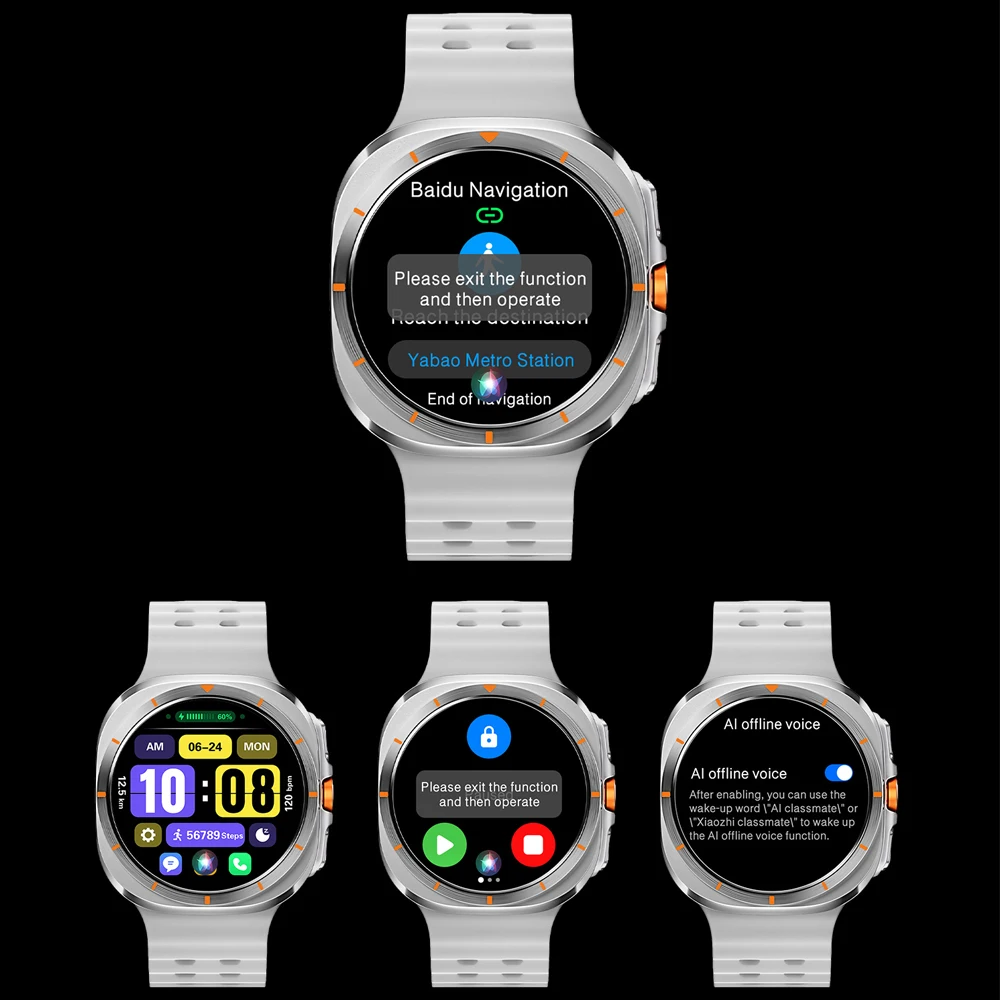 VALDUS 2025 جديد AMOLED Smartwatch الرجال امرأة البوصلة الرياضة عمر البطارية الطويل بلوتوث دعوة ساعة ذكية لسامسونج 7 أندرويد ios
