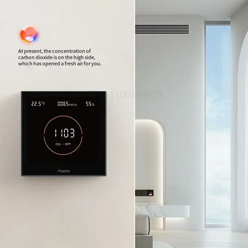 Imagem -02 - Aqara-painel Monitor de Qualidade do ar para Homekit App Co2 Direcional Pm2.5 Temperatura Monitoramento de Umidade Original s1 Omni