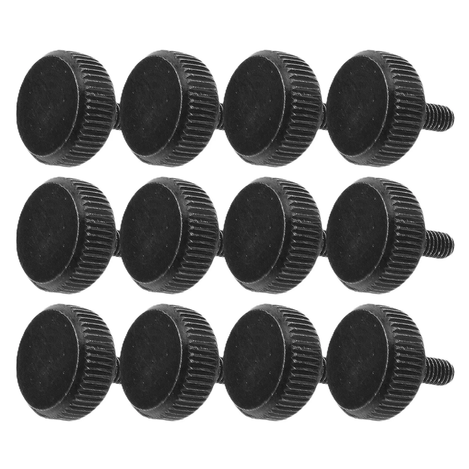 30Pcs Computer Case Screws M3 Hand-Twisted Thumb Screws Carbon Steel Toolless Design for Pc Case Assembly Maintenance Security
