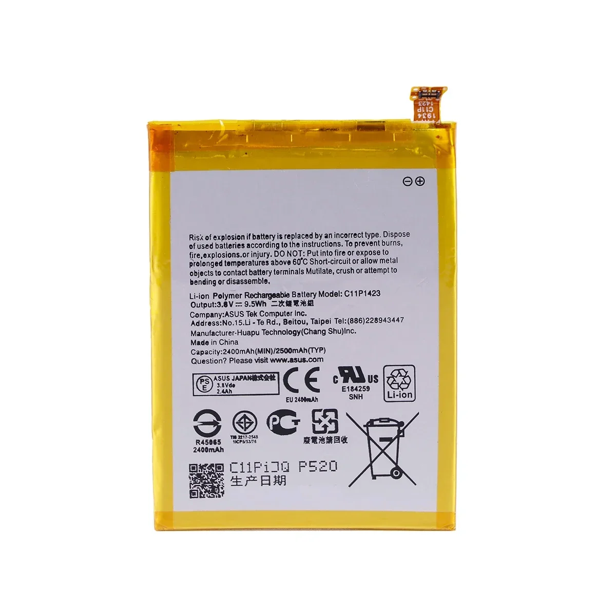 Brand New Battery C11P1423 2400mAh  For  Asus Zenfone 2, Zenfone2 ZE500CL Z00D Replacement Batteries+Tools