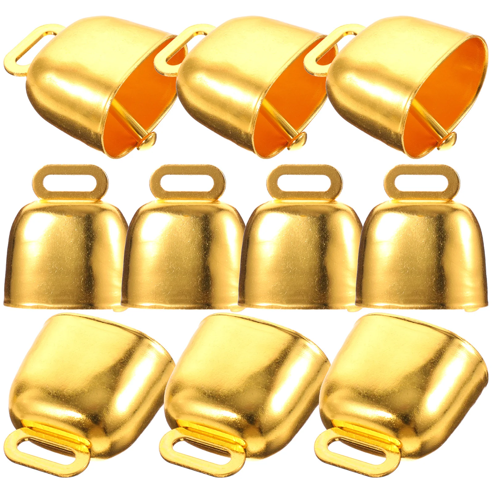 

10Pcs Metal Cow Bells Retro Style Livestock Hanging Bell Pendants Durable Farm Supplies Christmas Bell Ornaments