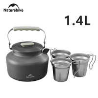 Naturehike Camping Aluminum Alloy Pot Kettle Cookware Outdoor Ultralight Tablewear Set 304 Stainless Steel Cups Kitchen Kettles