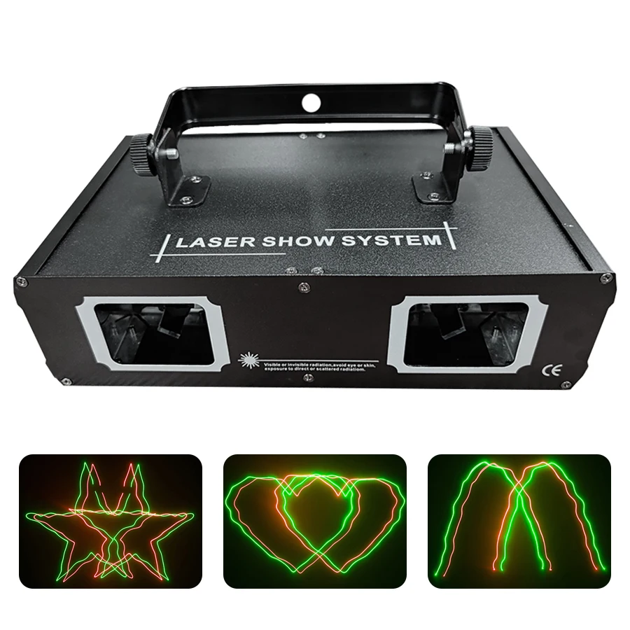 Disco Dual Lens RGB Beam Line Scanner Projector Laser Lamp Dmx512 Suitable for Disco Dj Party Wedding Bar Stage Light