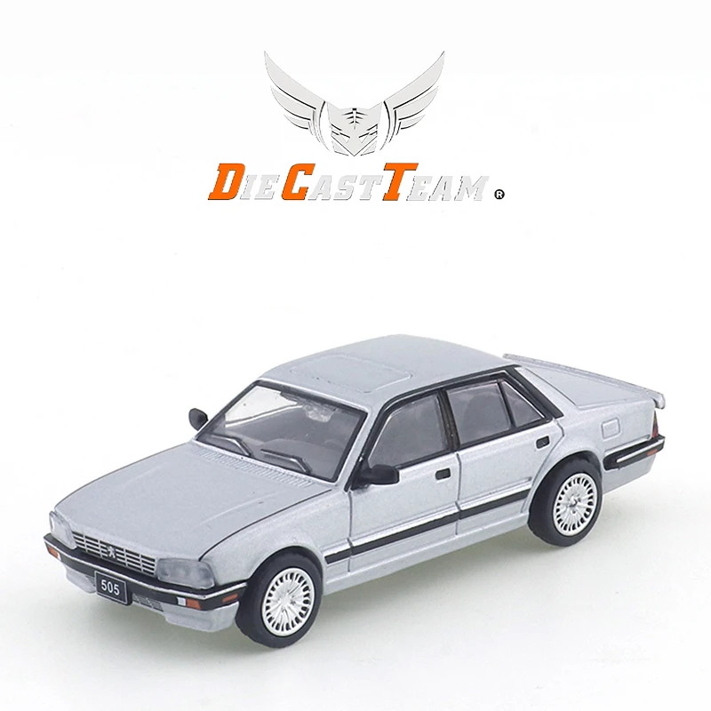 DCT/الظل 1/64 بيجو 505 سيدان نسخة سيارة ألعاب مصنوعة من خليط معدني سيارة دييكاست نموذج معدني للأطفال هدايا عيد الميلاد لعب للأولاد