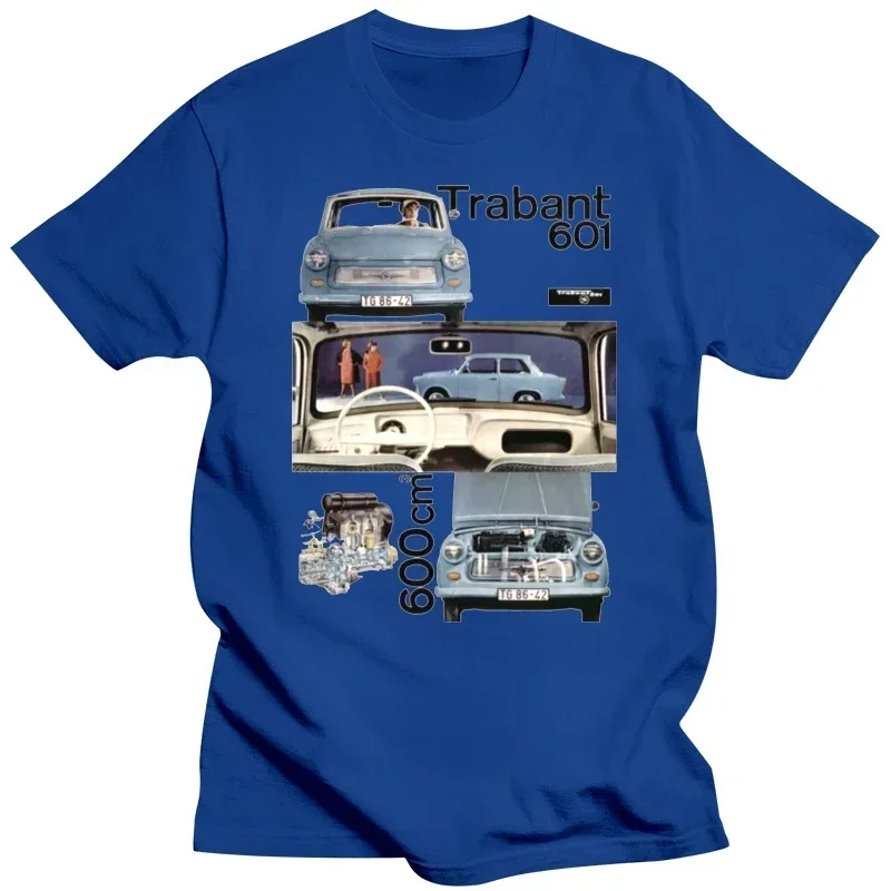 T-Shirt 2023 Fashion Men T-SHIRT MAGLIA GERMANIA EST COMUNISMO TRABANT AUTO VINTAGE DDR - S M L XL casual tee