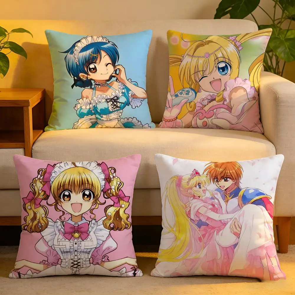 

Чехол для подушки из льняной ткани, мягкий, приятный для кожи, декоративный чехол для дивана, домашнего декора, чехол для подушки Mermaid Melody Pichi Pichi Pitch