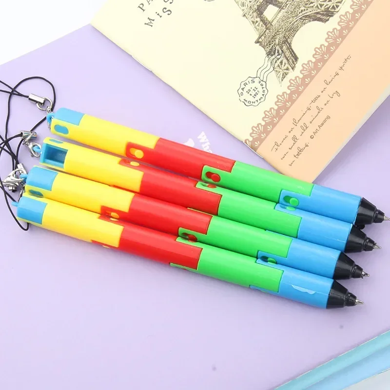 A 24pcs Foldable Ballpoint Pen Bend Deformation Pen Korean Version Creative School Student Stationery Gift Cute Children's Gift