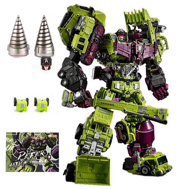 6IN1 JINBAO Devastator & Kit G1 GT Transformation Masterpiece Action Figure Toy Movie 8008 Oversize 45cm Deformation Car Robot