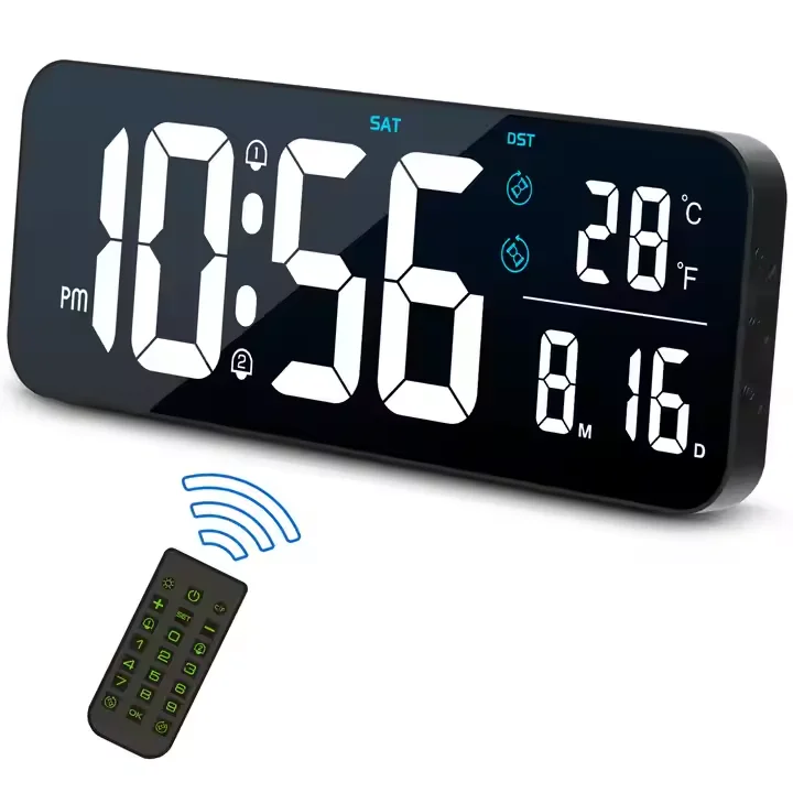 

Light Emitting Diode with time and date display and 10-level brightness time memory function Hospital large font alarm clock