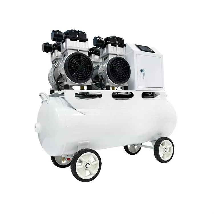 400L/Min muffler 65L tank air compressor oil-free