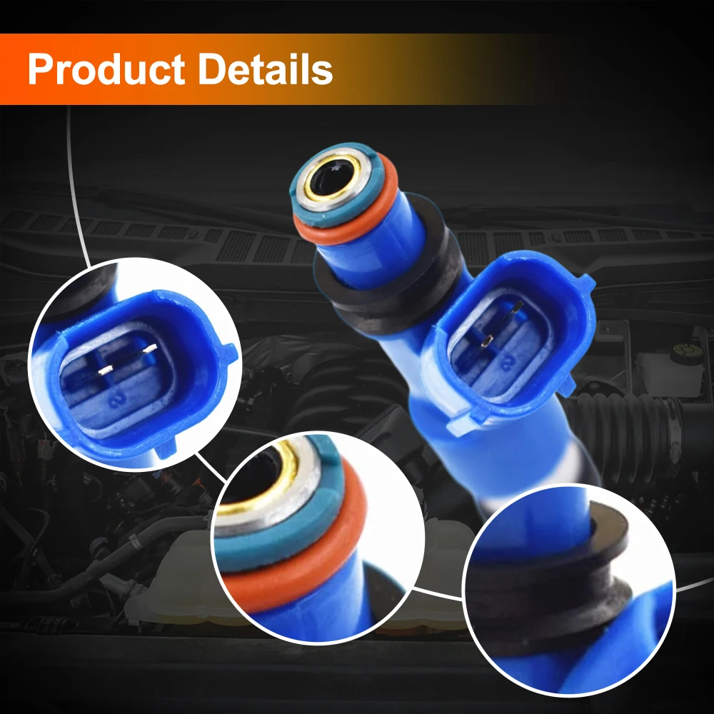 4 قطعة حاقن الوقود لسوبارو Outback 2.5L H4 Turbo - 2.5GT Limited 2007-2012 16611-AA720 16611AA720