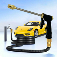 Horticultural Water Gun, High-Pressure Adjustable Nozzle, Quick Connector, Powerful Cleaning, Garden Watering Supplies