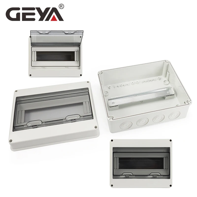 GEYA HT Series 5/8/12/15/18 Ways Waterproof Electrical Distribution Box Circuit Breaker MCB Power Plastic Junction Wire Box IP65