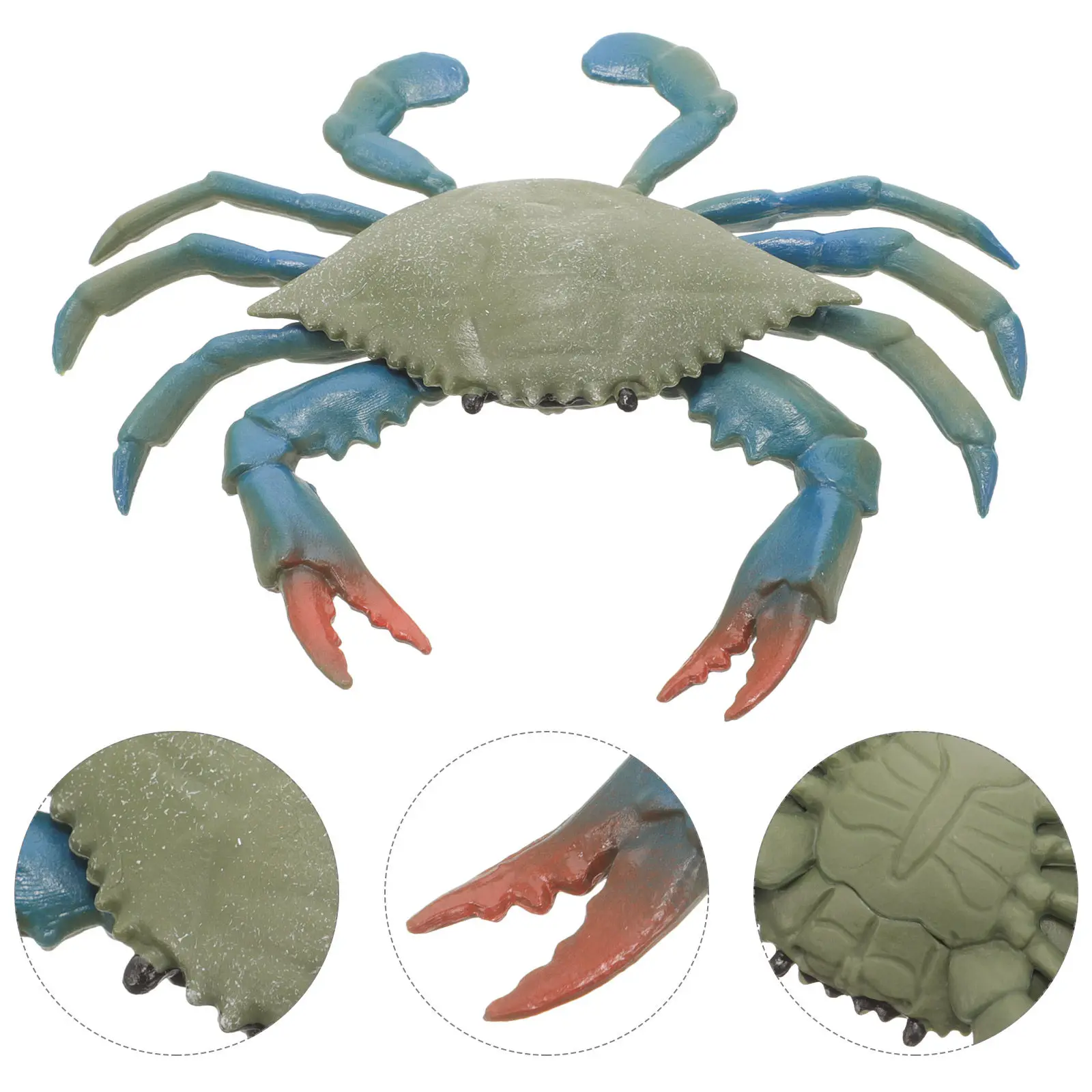 

Realistic Simulation Crab Decor for Aquarium Fish Tank Dining Table Kitchen Home Party Educational Learning Prop Lifelike Sea