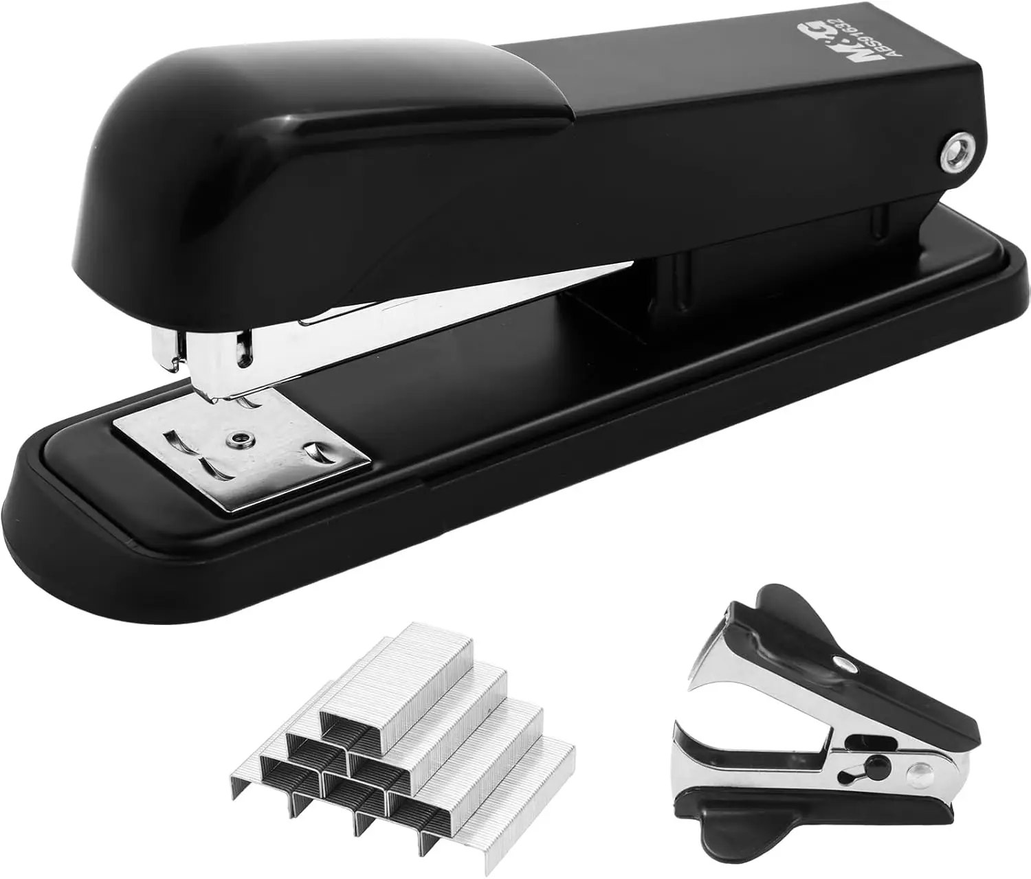 

Desktop Stapler with 1000 Staples & Remover, 25-Sheet Capacity, Metal, 2 Binding Modes, Black