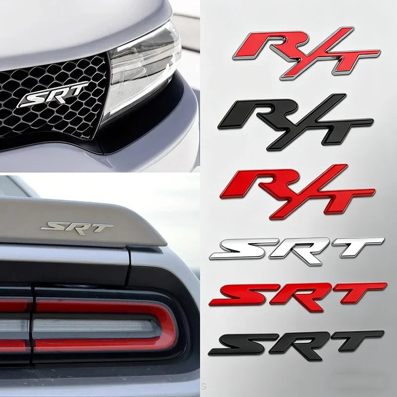 1 Stück für Dodge SRT R/T Journey Charger Challenger Durango Caliber Ram Auto Heckklappen-Aufkleber Seitenflügel-Emblem Dekor-Zubehör