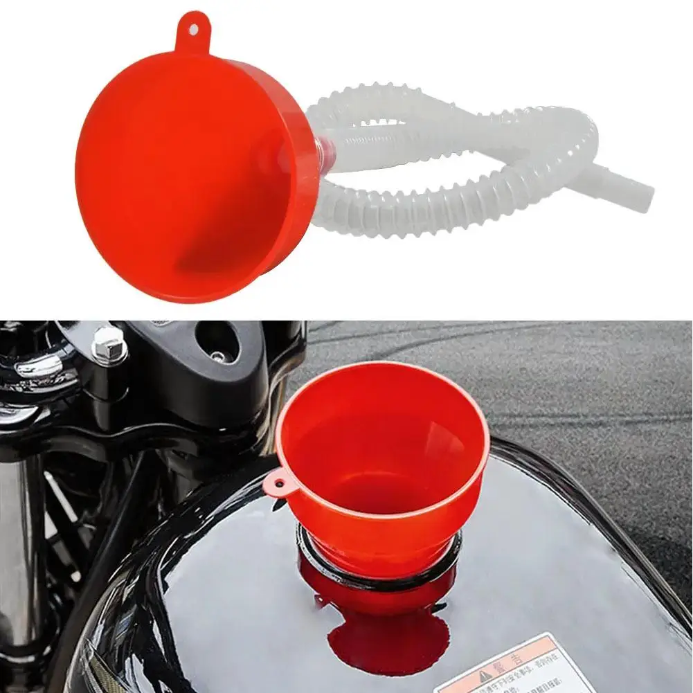 Universal Car Refueling Funnel Detachable Telescopic Funnels Engine Fuel Funnel Motorcycle Auto Oil Long Pipe Filling