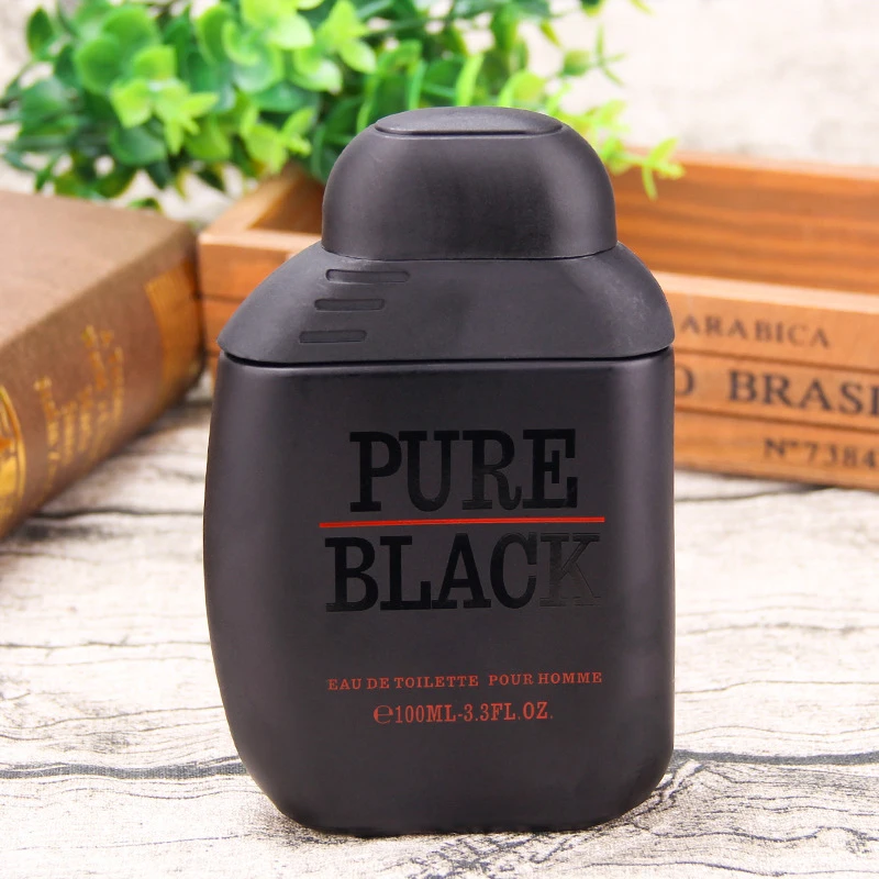 Pure Black Men's Perfume Lasting Fragrance Earth Cologne Refreshing Gentleman Light Perfume Woody Ocean Fragrance Charm 100ml