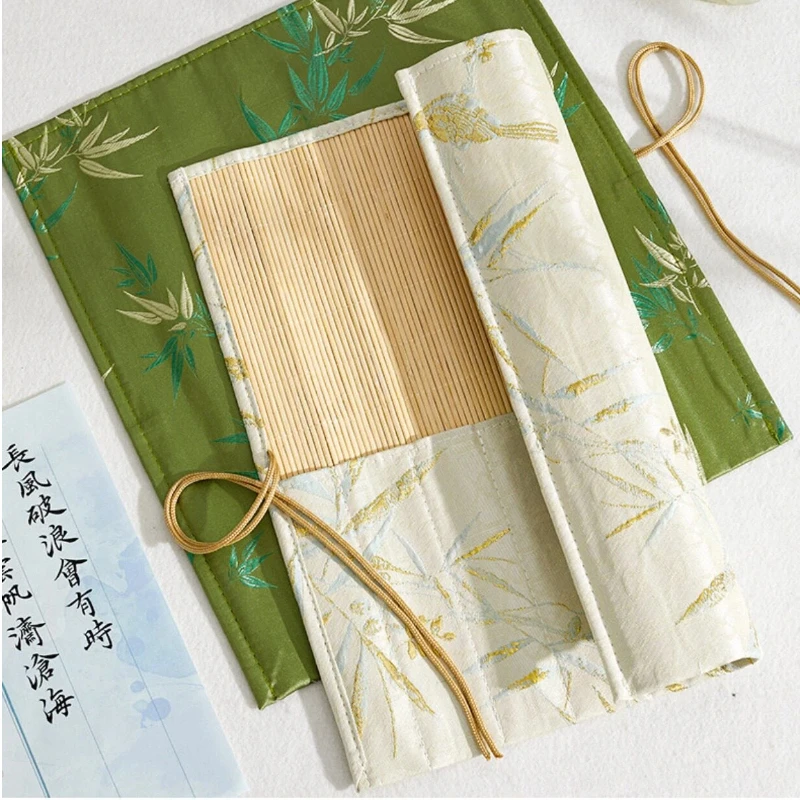 Antique Chinese Style Calligra - Pen Pouch Roll ulasan dan harga