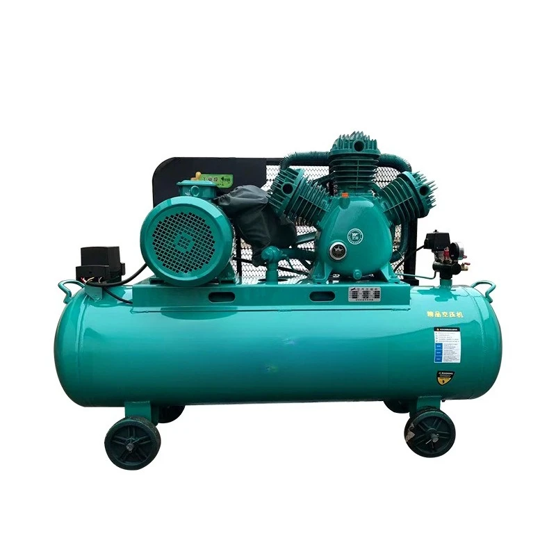 

Belt piston air compressor