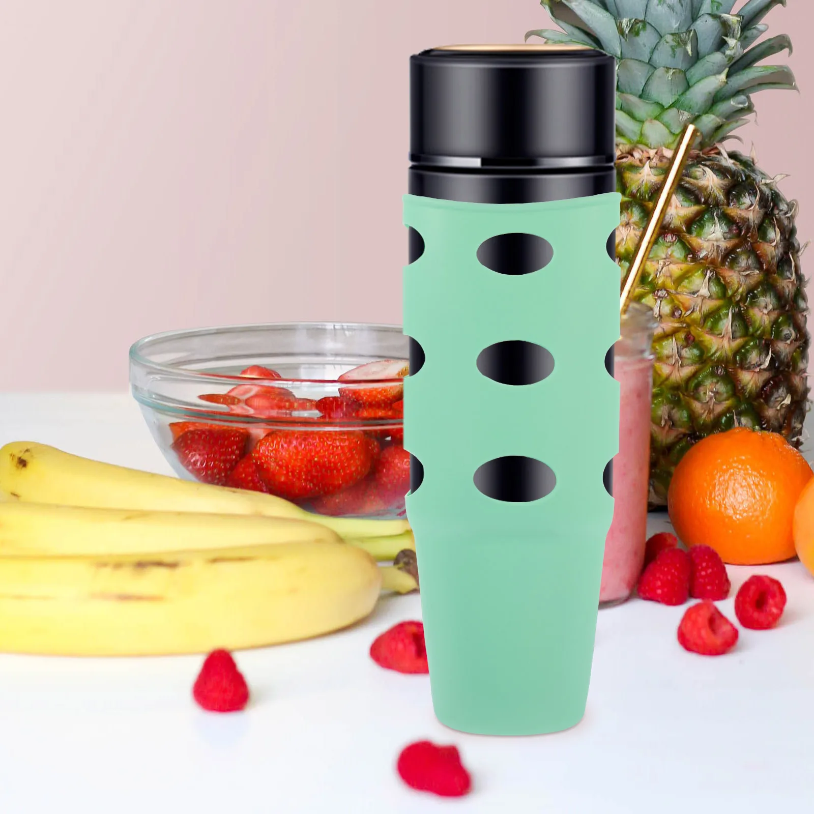 

Water Bottle Protective Cover Sleeve Protector Silicone Reusable Covers Leak Stopper Accessories
