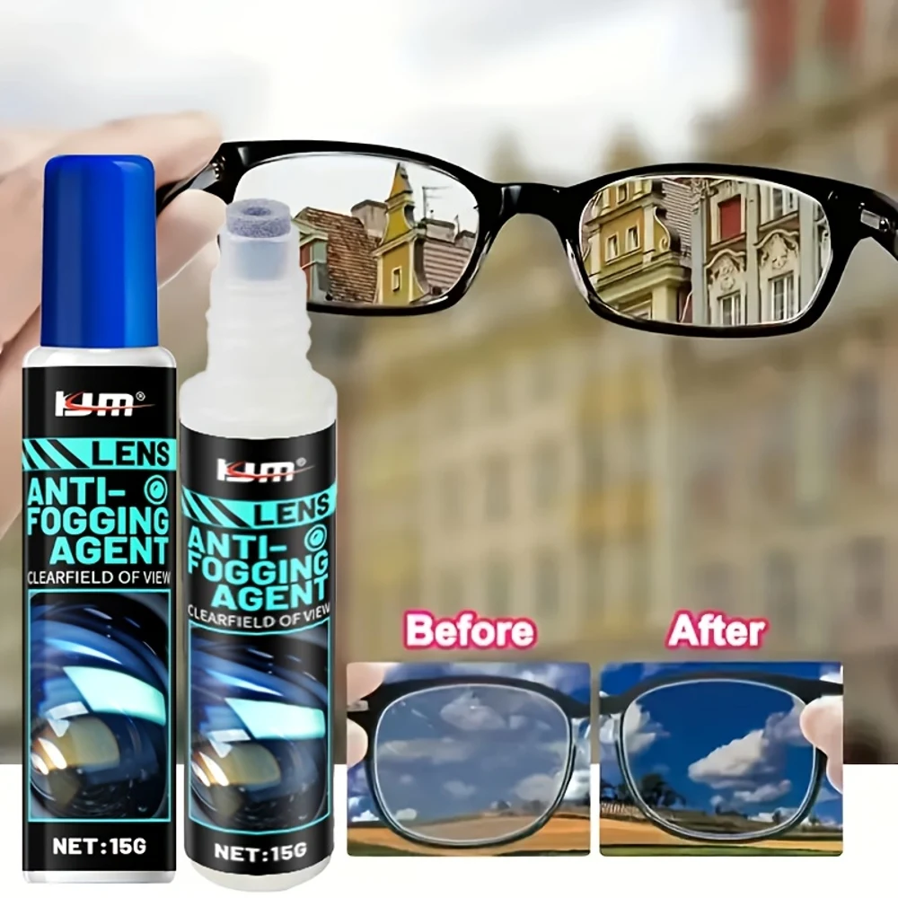 KJM Lens Anti-Fog Spray - Instant De-Fogging, Long-Lasting, Water-Repellent Protection for Cameras, Binoculars, Microscopes