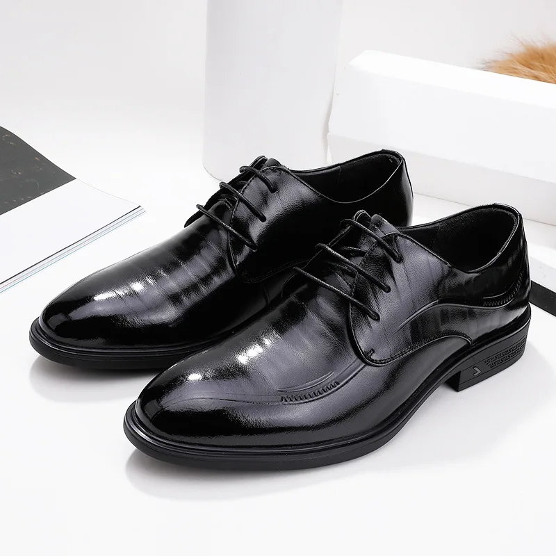 

Men's Casual Business Attire Soft Sole Leather Top Layer Cowhide Leather Men's Shoes Outdoor Round Toe Men’s Shoes Flats Loafers