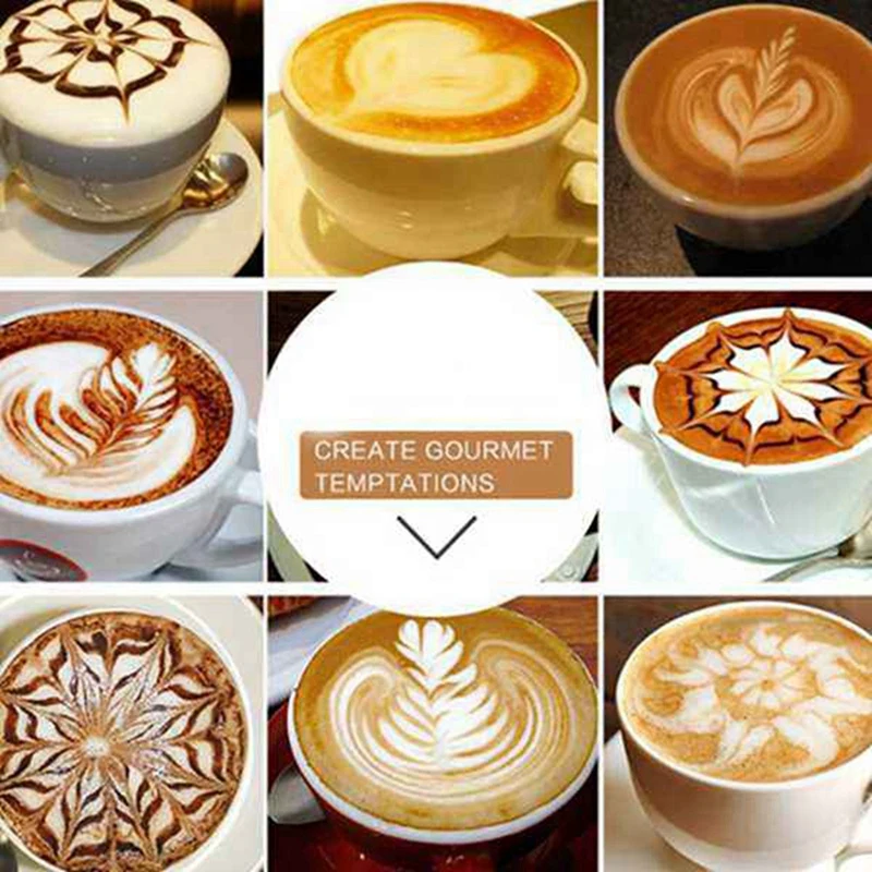 Top Deals 350ML Stainless Steel Milk Frothing Jug With Decorating Pen Milk Pitcher Espresso Coffee Pitcher For Coffee Latte