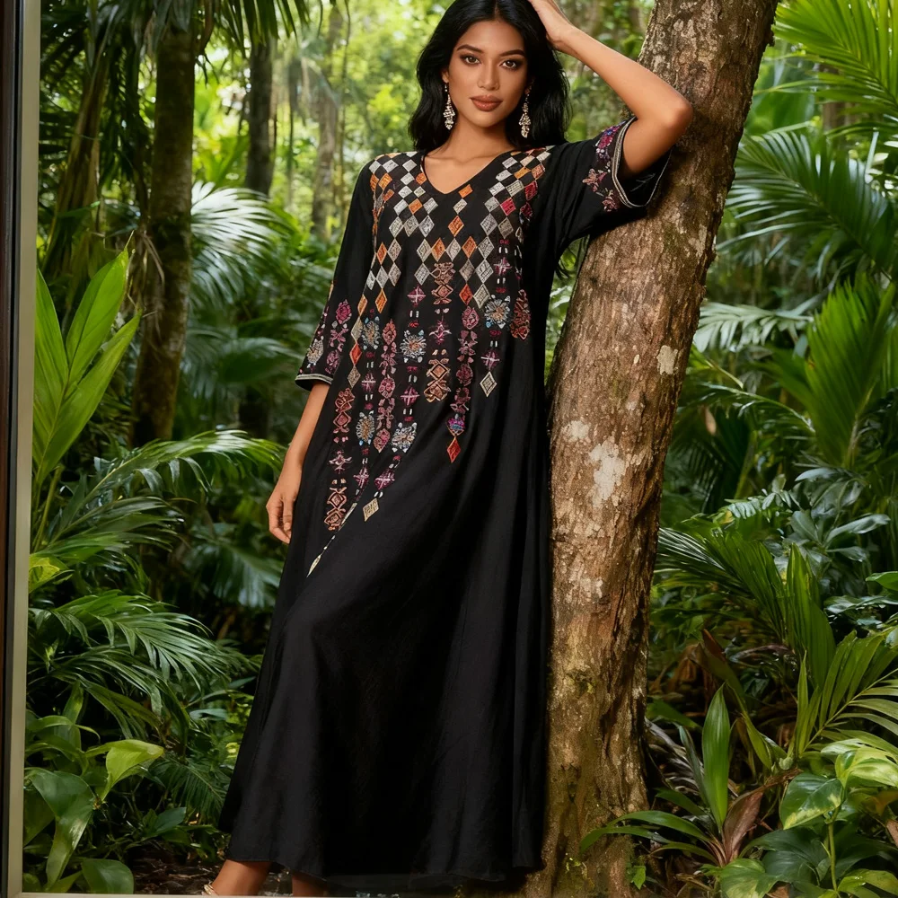 

Ид Джеллаба Мусульманские женские платья Рамадан Дубай Абая Турция Кафтан Исламская одежда Кафтан Марокаин Femme Robe Jalabiya Abbayas