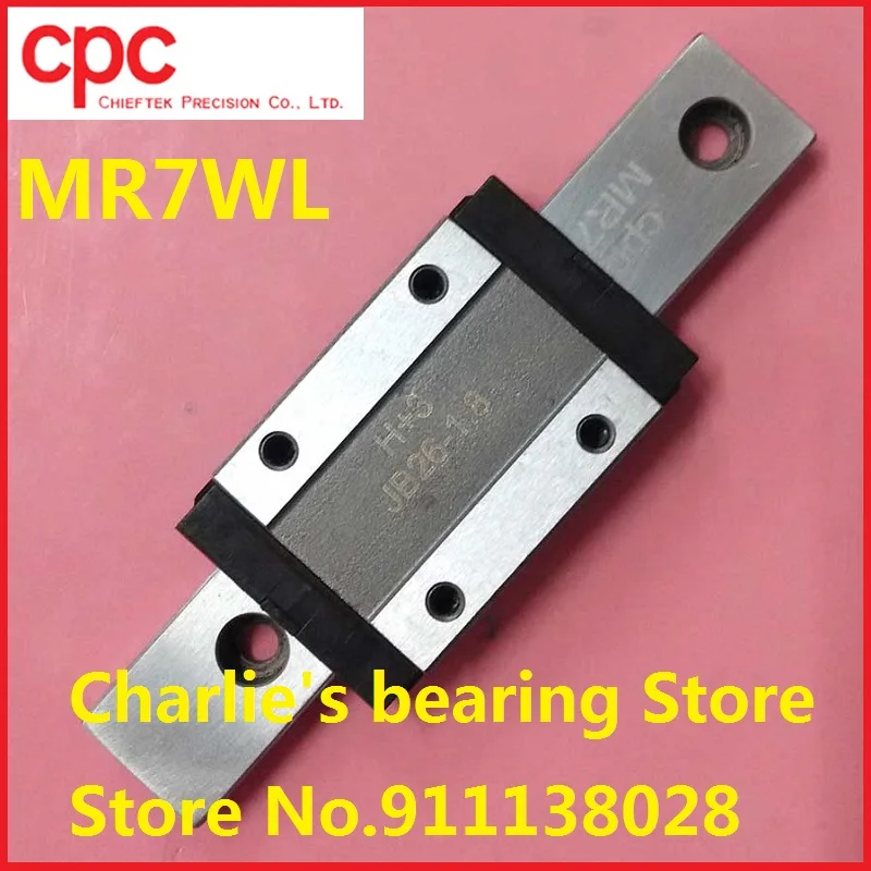 

1pc 100% brand new taiwan original genuine CPC miniature linear guide carriage block MR7WL