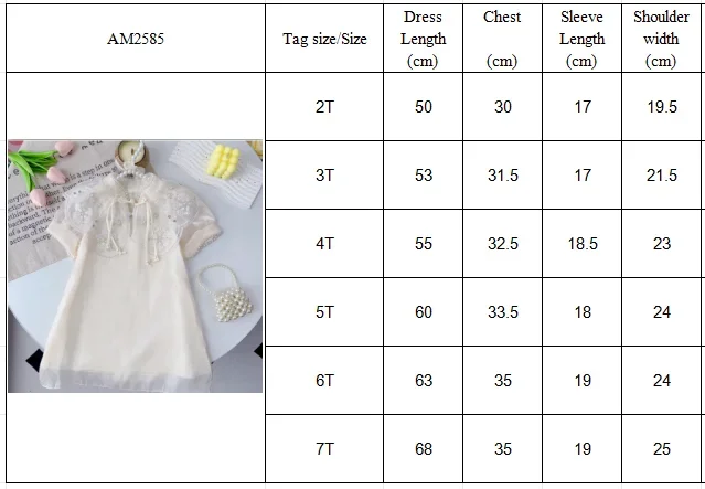 Sommer Neue Chinesische Stil Elegante Weiße Spitze Blume Bestickt Kurzarm Kleid Süße Mädchen Kleidung 2-7 Jahre alt Cheongsam – Detail 1