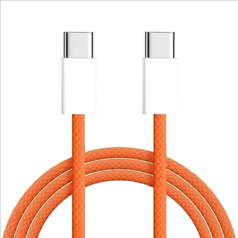 10 PCS USB-C PD 60W Fast Charging Braided Cable For iPhone 15 16 Plus 17 Pro Max Samsung S24 S25 S26 Dual Type C Cables With Box