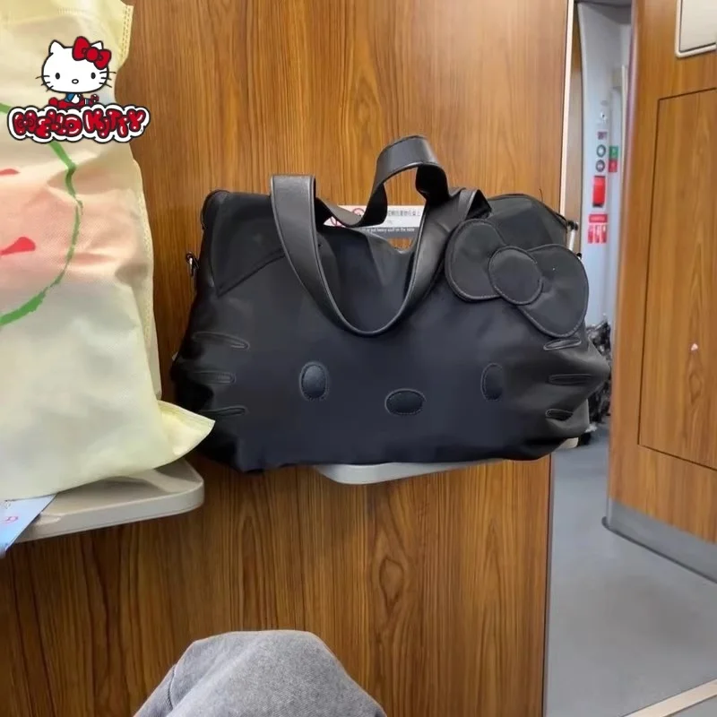 

Милая сумка на плечо Y2K Sanrio Hello Kitty, милая складная сумка BigTravel Bag San Liou, повседневная сумка, универсальная портативная сумка с героями мультфильмов