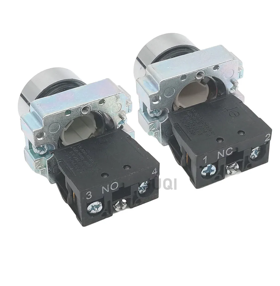 1PCS 22mm 순간 플랫 푸시 버튼 마크 스위치 NO/NC XB2-BA4342 XB2-BA4331 XB2-BA3351XB2- BA4322 XB2-BA3311 XB2-BA3341