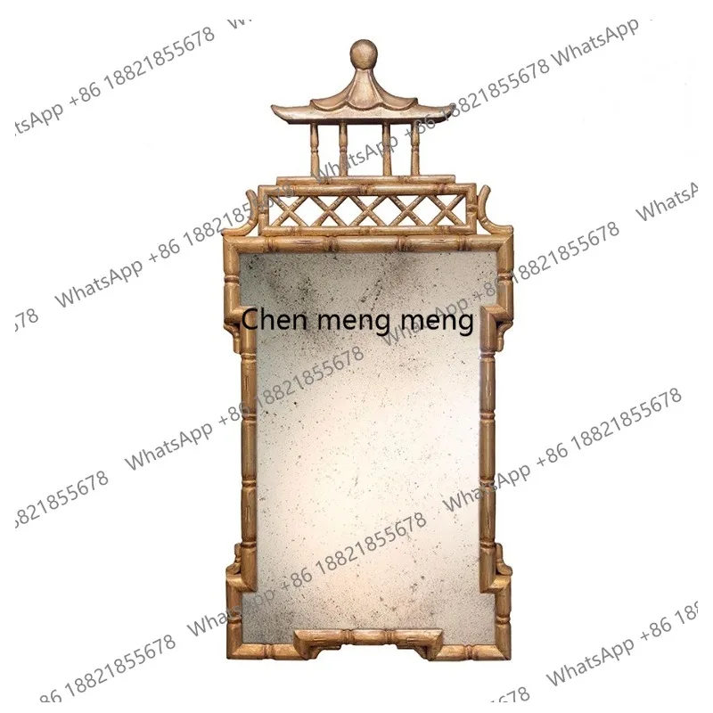 

Irregular Bathroom Mirror Vintage Entrance Decorative Mirror French Creative Design Vanity Mirror