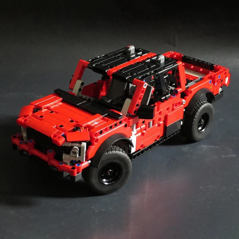 Speed Racing Car Model MOC Building Bricks F150 Off-Road Pickup Truck Modular Technology Children Holiday Gifts Assemble Toys