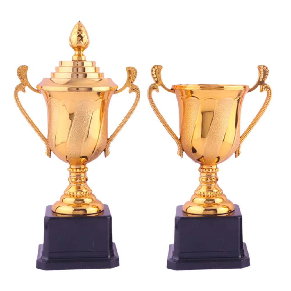 농구 축구 트로피 높이 17.5/22cm 게임 경기 트로피 핸들 및 베이스 파티 행사용 우승자 상 트로피