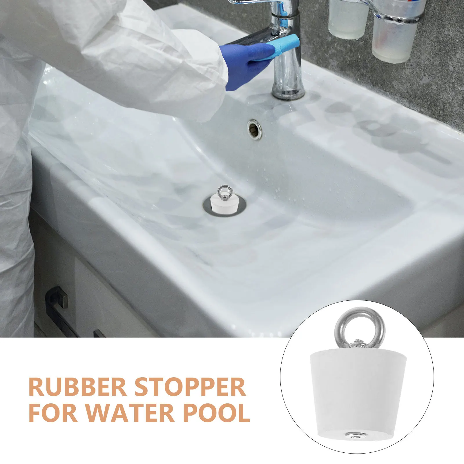 

Drain Stopper For Kitchen Sink Bathroom Gully Cover Odor Rubber Plug Waterproof Smooth Easy Clean