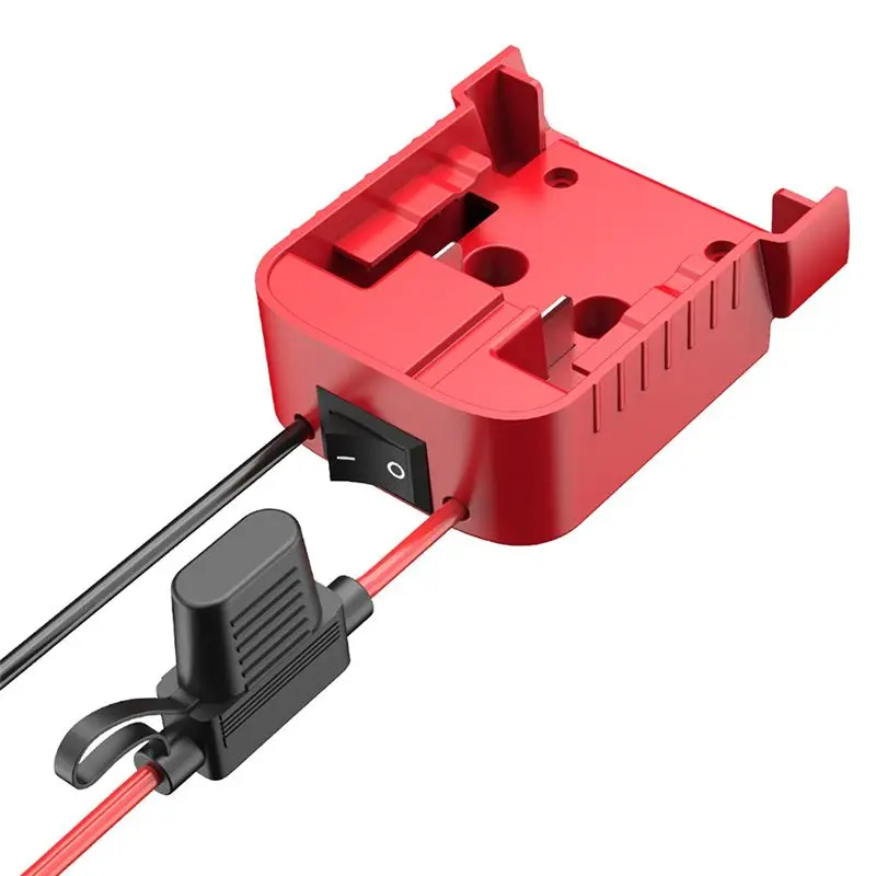 

For Milwaukee 18V Battery Adapter with Power Switch & LED Indicator, Compatible for Ryobi Bosch 18V Power Tools Accessories