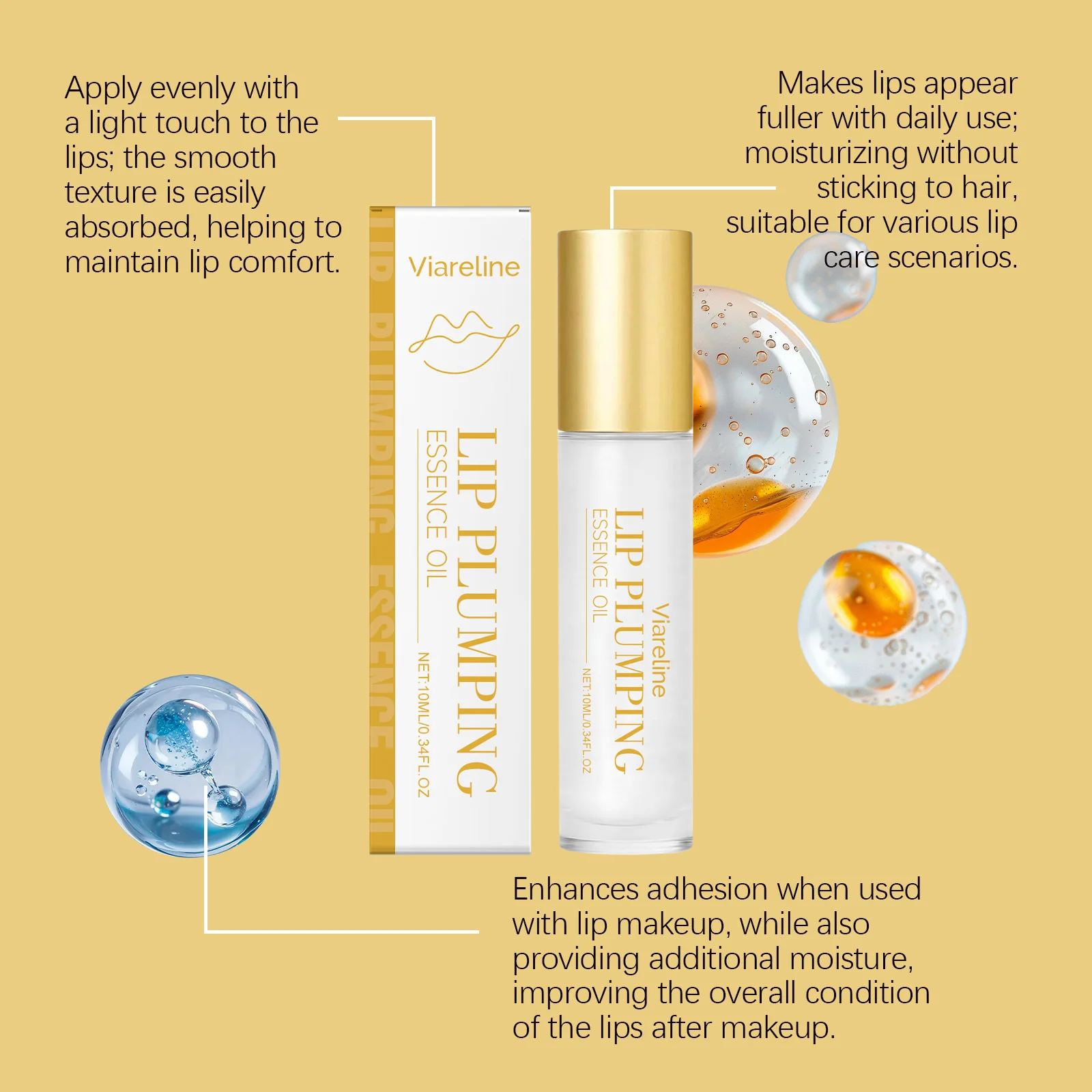 Lip Plumping Essential Oil Nourishing Remove Dead Skin Reduce Wrinkles Exfoliating Smoothing Soft Sexy Lip Care Lip Gloss Serum